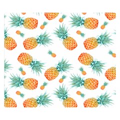 Pineapple Background Pattern Fruit Double Sided Flano Blanket (small)  by Wegoenart