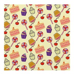 Cupcake Pattern Lollipop Banner And Sign 4  X 4  by Wegoenart