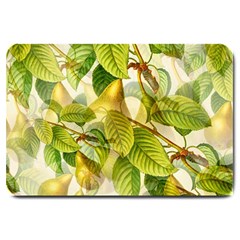 Pear Fruit Tree Organic Pattern Large Doormat  by Wegoenart