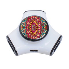 Buddhist Mandala 3-port Usb Hub by nateshop