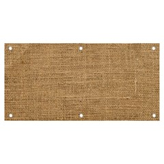 Burlap Texture Banner And Sign 6  X 3  by nateshop