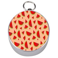 Fruit-water Melon Silver Compasses by nateshop