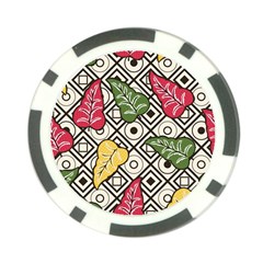 Leaves Poker Chip Card Guard by nateshop