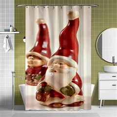 Christmas Figures4 Shower Curtain 48  X 72  (small)  by artworkshop