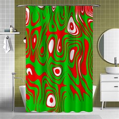 Red-green Shower Curtain 48  X 72  (small)  by nateshop