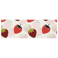 Strawberry Fruit Pattern Background Banner And Sign 9  X 3  by Wegoenart