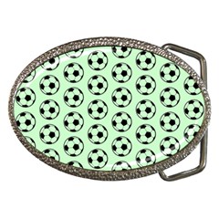 Pattern Ball Soccer Background Belt Buckles by Wegoenart