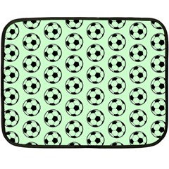 Pattern Ball Soccer Background Fleece Blanket (mini) by Wegoenart