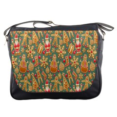 Pattern-santa Messenger Bag by nateshop