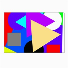 Shape Colorful Creativity Abstract Pattern Postcards 5  X 7  (pkg Of 10) by Ravend