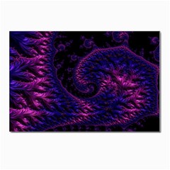 Fractal Mandelbrot Abstract Background Pattern Postcard 4 x 6  (pkg Of 10) by danenraven