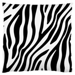 Zebra Vibes Animal Print Large Flano Cushion Case (Two Sides) Back