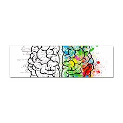 Brain Mind Psychology Idea Drawing Sticker (bumper) by Wegoenart