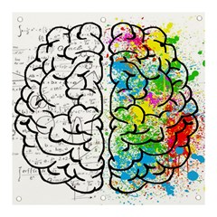 Brain Mind Psychology Idea Drawing Banner And Sign 3  X 3  by Wegoenart