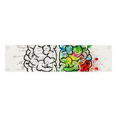 Brain Mind Psychology Idea Drawing Banner And Sign 4  X 1  by Wegoenart