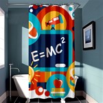 Natural Science Physics Laboratory Formula Shower Curtain 36  x 72  (Stall)  Curtain(36 X72 ) - 33.26 x66.24  Curtain(36 X72 )