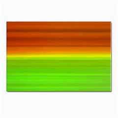 Orange And Green Blur Abstract Print Postcards 5  X 7  (pkg Of 10) by dflcprintsclothing