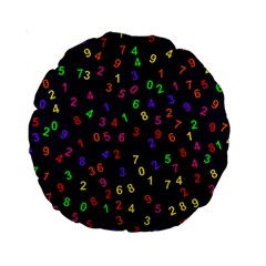 Number Digit Learning Education Standard 15  Premium Round Cushions by Wegoenart