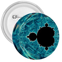 Mandelbrot Apple Fractal Abstract 3  Buttons by Wegoenart