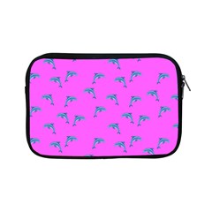 Pink And Blue, Cute Dolphins Pattern, Animals Theme Apple Ipad Mini Zipper Cases by Casemiro