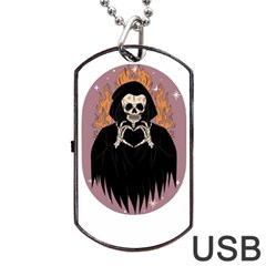 Halloween Dog Tag Usb Flash (one Side) by Sparkle