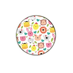 Cute Animals Cartoon Seamless Background Hat Clip Ball Marker (10 Pack) by danenraven