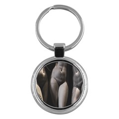 Three Graces Sculpture Detail Key Chain (round) by dflcprintsclothing