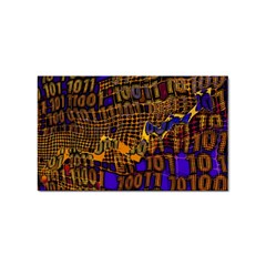 Binary Code Transformation Sticker Rectangular (100 Pack) by Wegoenart