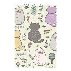 Funny Cartoon Cats Seamless Pattern Shower Curtain 48  X 72  (small)  by Jancukart