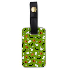 Pattern Seamless Halloween Fall Luggage Tag (one Side) by Wegoenart