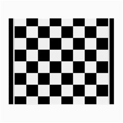 Chess Board Background Design Small Glasses Cloth by Wegoenart