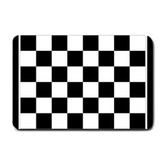 Chess Board Background Design Small Doormat by Wegoenart