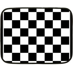 Chess Board Background Design Double Sided Fleece Blanket (mini)  by Wegoenart