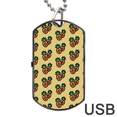 Pastel Pineapple Dog Tag Usb Flash (two Sides) by ConteMonfrey