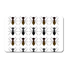 Ants Insect Pattern Cartoon Ant Animal Magnet (rectangular) by Ravend