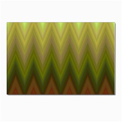 Zig Zag Chevron Classic Pattern Postcard 4 x 6  (pkg Of 10) by Celenk