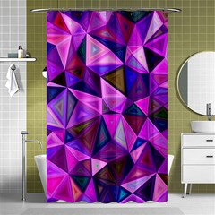 Triangular-shapes-background Shower Curtain 48  X 72  (small)  by Wegoenart