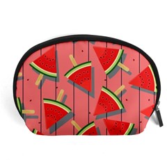 Red Watermelon Popsicle Accessory Pouch (large) by ConteMonfrey