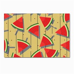 Pastel Watermelon Popsicle Postcards 5  X 7  (pkg Of 10) by ConteMonfrey