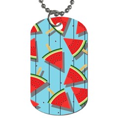 Blue Watermelon Popsicle  Dog Tag (two Sides) by ConteMonfrey