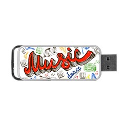 Music-color-elements Portable Usb Flash (one Side) by Wegoenart