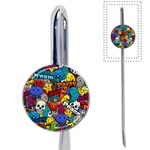 Graffiti Characters Seamless Pattern Book Mark Front