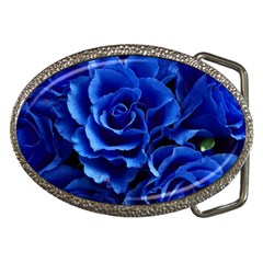 Blue Rose Flower Plant Romance Belt Buckles by Wegoenart