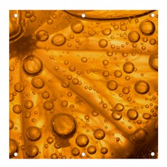 Lime Water Bubbles Macro Light Detail Background Banner And Sign 4  X 4  by Wegoenart