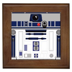 Robot R2d2 R2 D2 Pattern Framed Tile by Jancukart