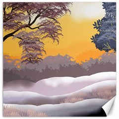 Illustration Background Landscape Canvas 20  X 20  by Wegoenart