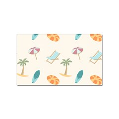 Cool Summer Pattern - Beach Time!   Sticker (rectangular) by ConteMonfrey