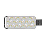 Rainbow pattern Portable USB Flash (Two Sides) Back