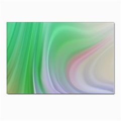 Gradient Green Blue Postcards 5  X 7  (pkg Of 10) by ConteMonfrey