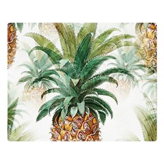 Pineapple Pattern Background Seamless Vintage Double Sided Flano Blanket (large)  by Wegoenart